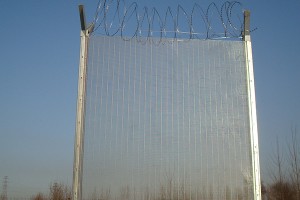 Galvanized anti-climb fence