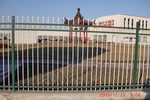 Pùdar Painted Wrought Iron Fence