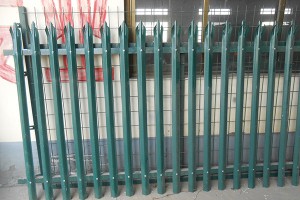 Newly Arrival China Wp-F003 Metal Palisade Garden Steel Fence Panel